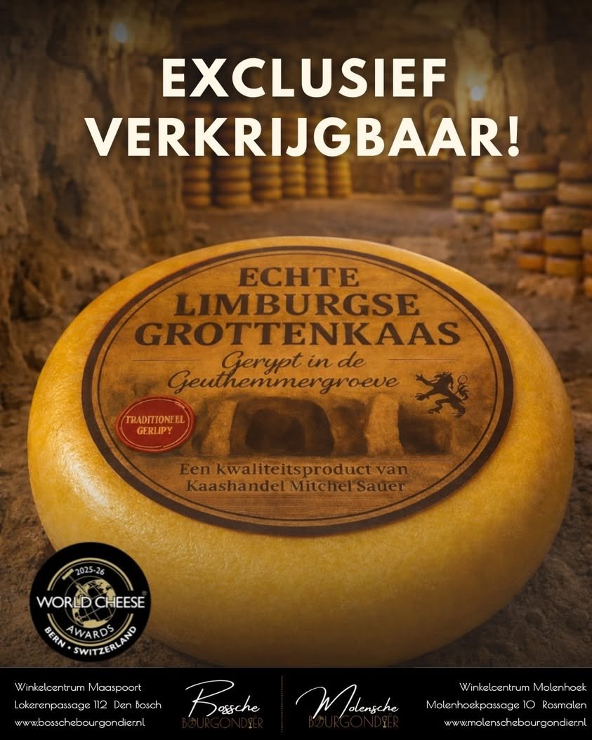Echte Limburgse Grottenkaas van Kaashandel Mitchel Sauer