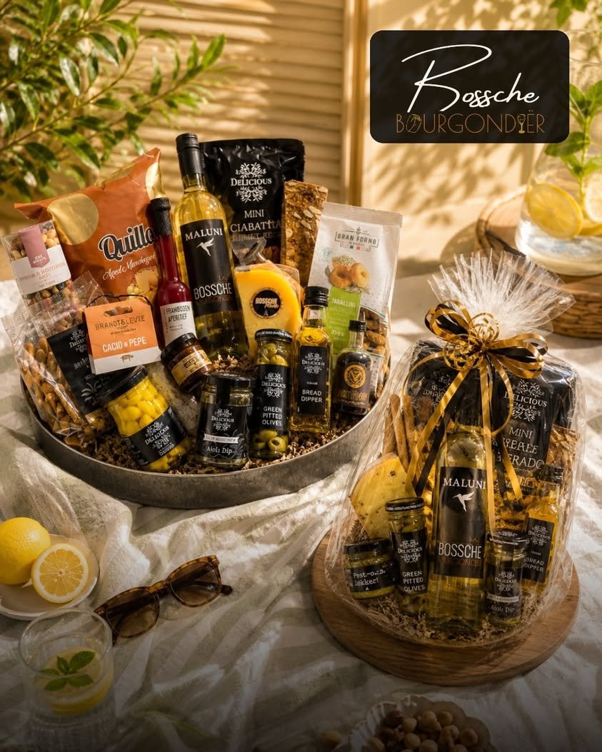 Cadeaupakket met kazen, olie en delicatessen van Bossche Bourgondiër