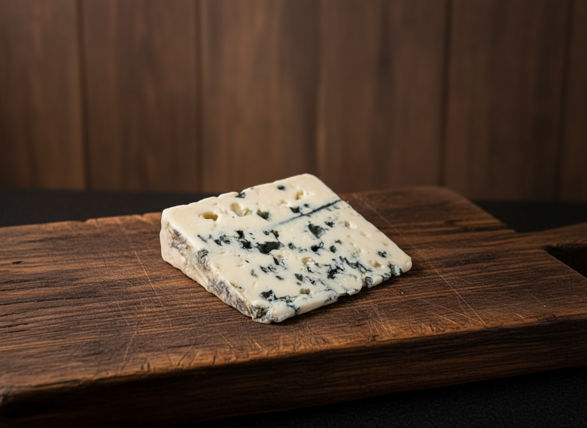 Roquefort op houten plank
