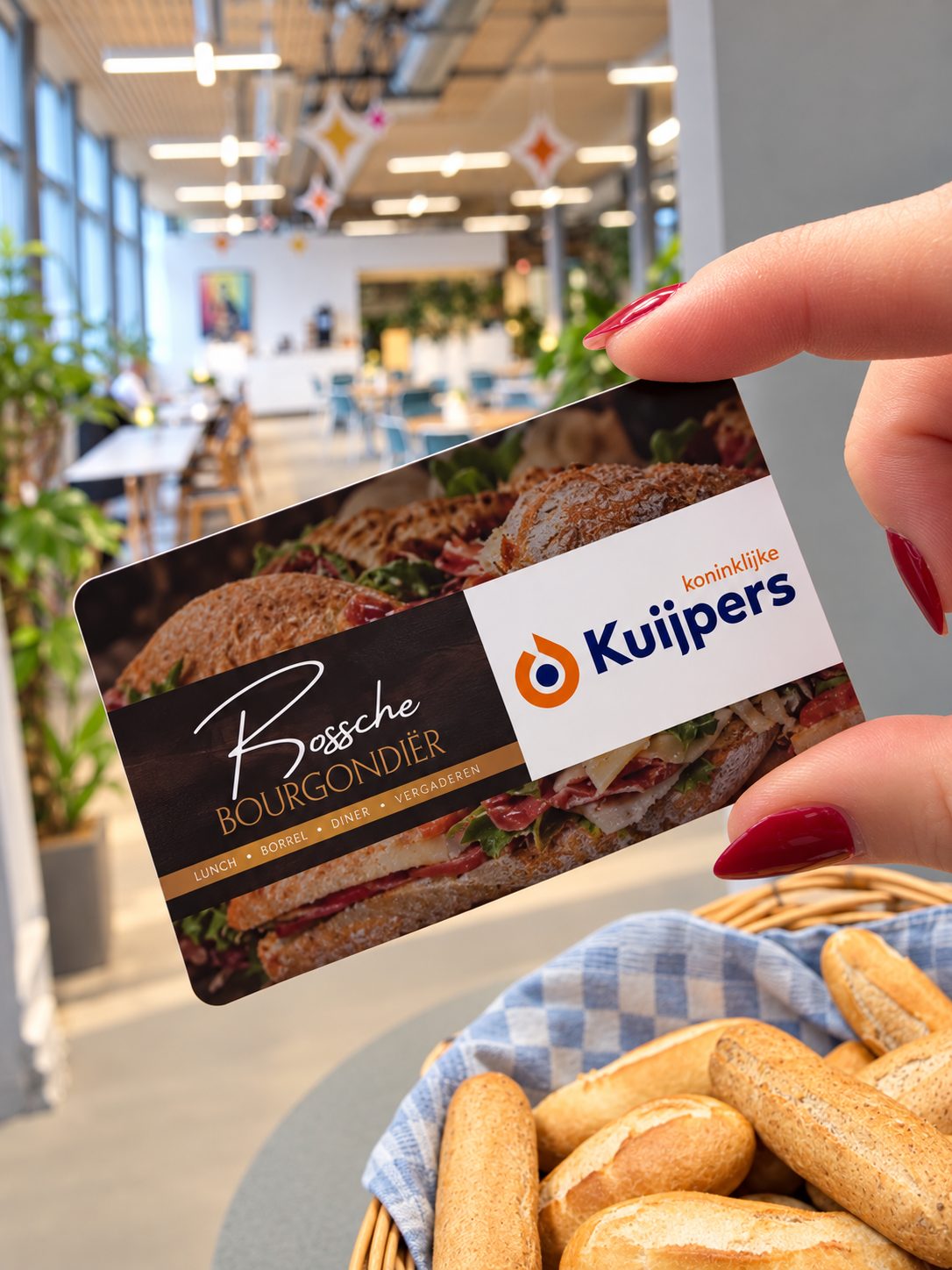 Lunchpas van Bossche Bourgondiër en Koninklijke Kuijpers in het bedrijfsrestaurant